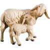Sheep with lamb 18 cm Serie Colored maple