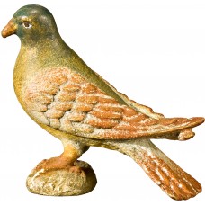 Pigeon standing 32 cm Serie [6x6,3cm] Real Gold new
