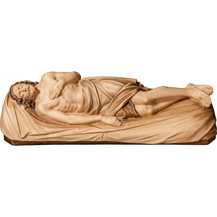 Cristo yacente para sepulcro 18 cm Serie Patinado+tonos arce