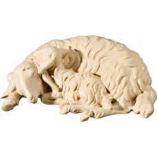 Grupo de ovejas mentira 32 cm Serie Natural arce