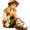 Herdsman sitting with flute 27 cm Serie Real Gold new