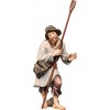 Herdsman with shovel (without base) 18 cm Serie Colored maple