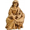 María sentada con Niño Jesús 27 cm Serie Patinado+tonos arce