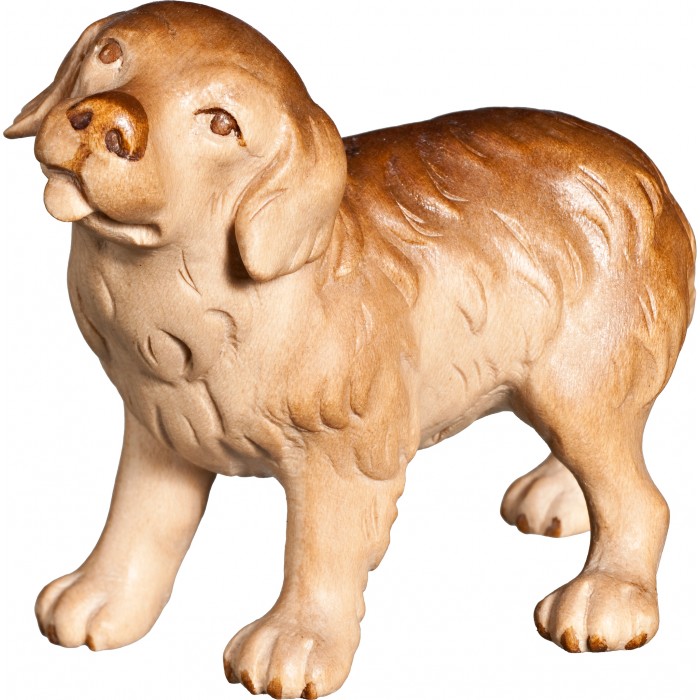 Cachorro San Bernardo 32 cm Serie [6x8,5cm] Patinado+tonos arce