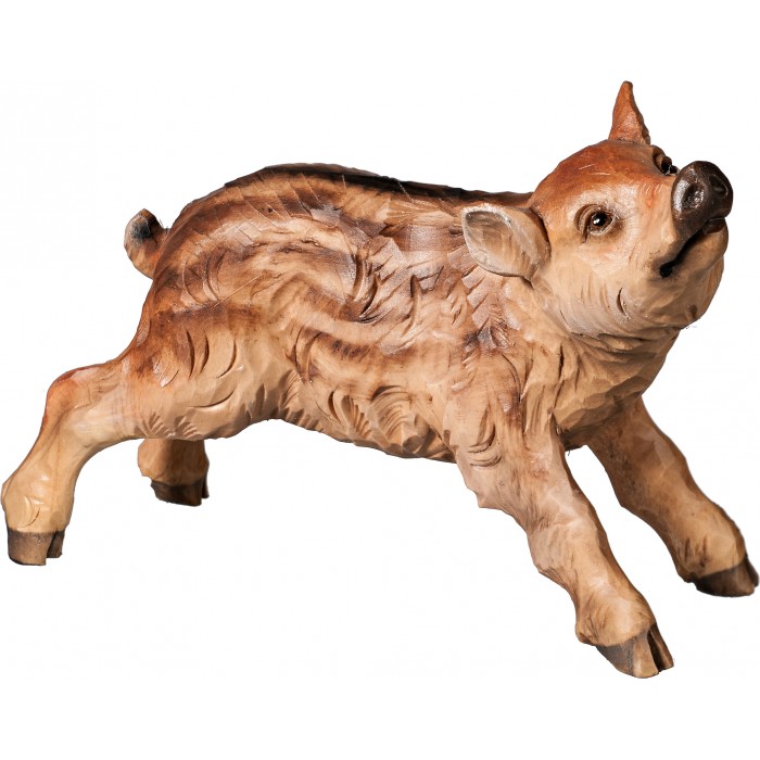 Wild boar piglet 50 cm Serie [12x9cm] Colored linden