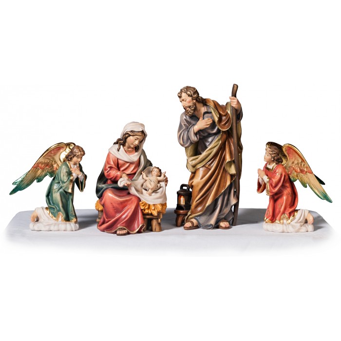 Bergland Nativity - Set 03 (5 pieces) 18 cm Serie Colored maple