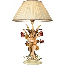 Table lamp with roses and Berglandputto with mandolin