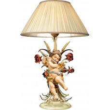 Table lamp with roses and Berglandputto with flute