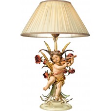Table lamp with roses and Berglandputto with violin