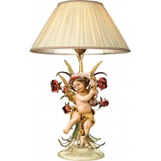 Table lamp with roses and Berglandputto with wedding rings